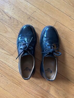 Dr. Martens Black Patent Leather Derby Shoes or oxfords